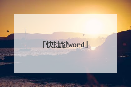 快捷键word