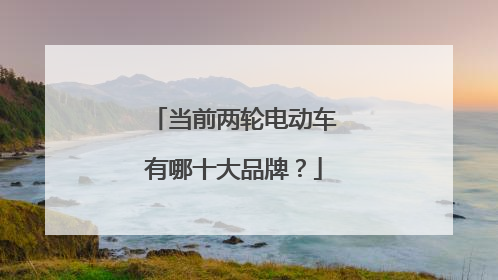当前两轮电动车有哪十大品牌?