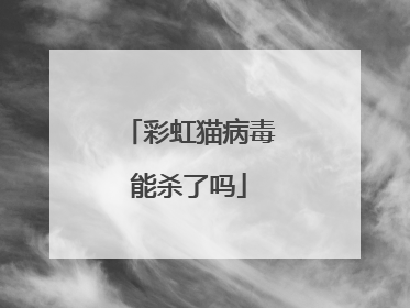 彩虹猫病毒能杀了吗