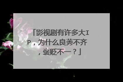 影视剧有许多大IP,为什么良莠不齐,褒贬不一?