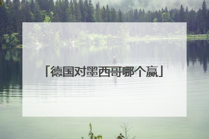 德国对墨西哥哪个赢