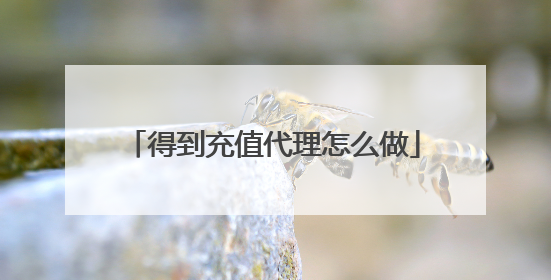 得到充值代理怎么做