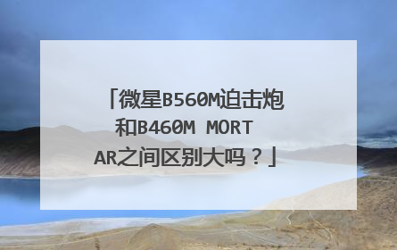 微星B560M迫击炮和B460M MORTAR之间区别大吗?