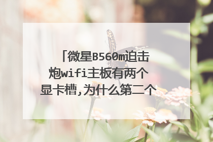 微星B560m迫击炮wifi主板有两个显卡槽,为什么第二个显卡安不进去?