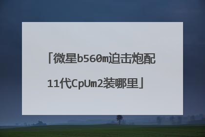 微星b560m迫击炮配11代CpUm2装哪里
