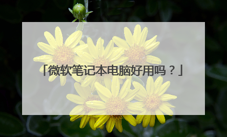 微软笔记本电脑好用吗?