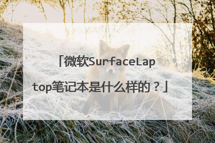 微软SurfaceLaptop笔记本是什么样的?