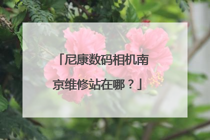 尼康数码相机南京维修站在哪?