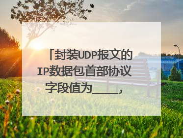 封装UDP报文的IP数据包首部协议字段值为____,封装TCP报文的IP数据包首部协议字段值为___