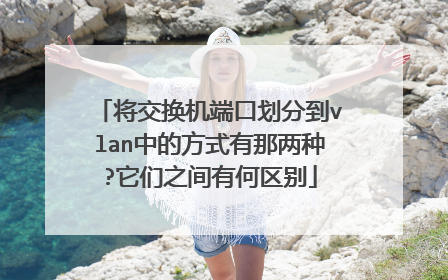 将交换机端口划分到vlan中的方式有那两种?它们之间有何区别