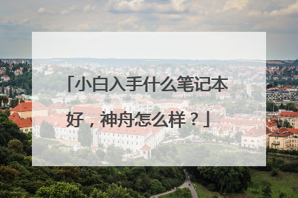 小白入手什么笔记本好,神舟怎么样?