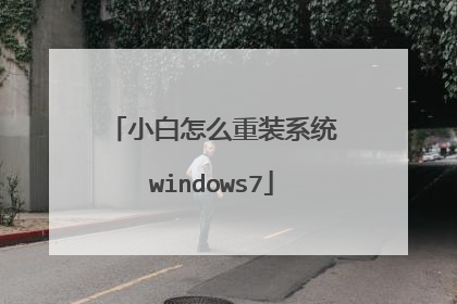 小白怎么重装系统windows7