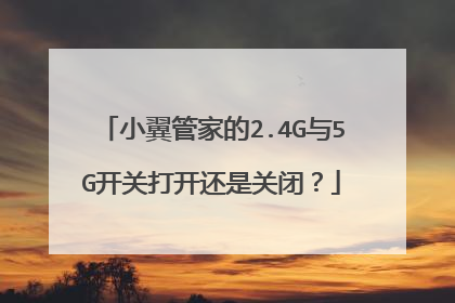 小翼管家的2.4G与5G开关打开还是关闭？