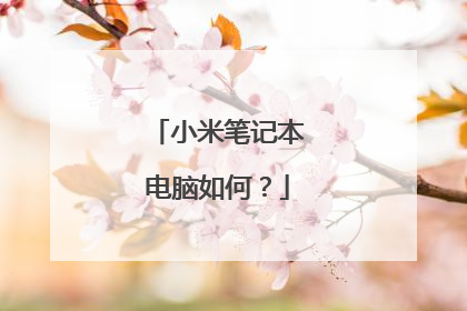 小米笔记本电脑如何？