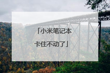 小米笔记本卡住不动了