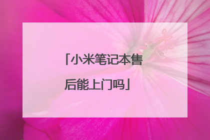 小米笔记本售后能上门吗