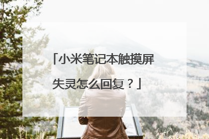 小米笔记本触摸屏失灵怎么回复?