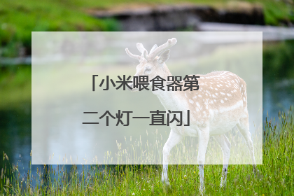 小米喂食器第二个灯一直闪