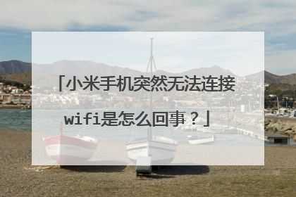 小米手机突然无法连接wifi是怎么回事?