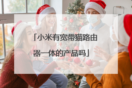 小米有宽带猫路由器一体的产品吗