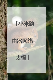 小米路由器网络太慢