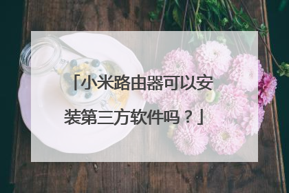 小米路由器可以安装第三方软件吗？