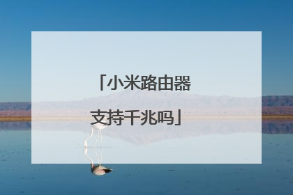 小米路由器支持千兆吗