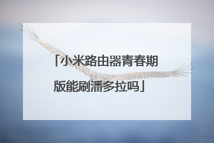 小米路由器青春期版能刷潘多拉吗