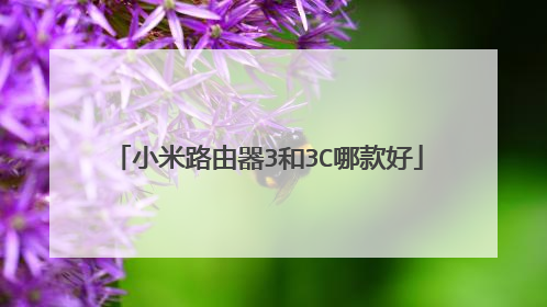 小米路由器3和3C哪款好