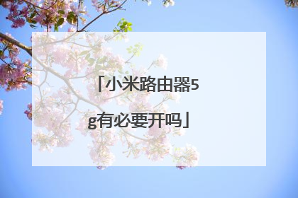 小米路由器5g有必要开吗