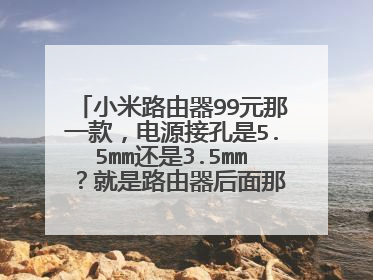 小米路由器99元那一款，电源接孔是5.5mm还是3.5mm ？就是路由器后面那个圆形接口