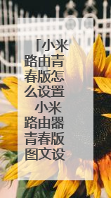 小米路由青春版怎么设置 小米路由器青春版图文设置教