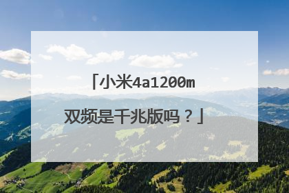 小米4a1200m双频是千兆版吗？