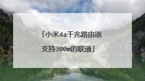 小米4a千兆路由器支持300m的联通