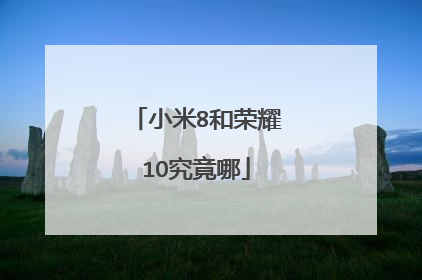 小米8和荣耀1O究竟哪