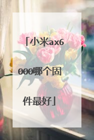 小米ax6000哪个固件最好