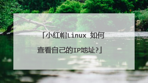 小红帽Linux 如何查看自己的IP地址?