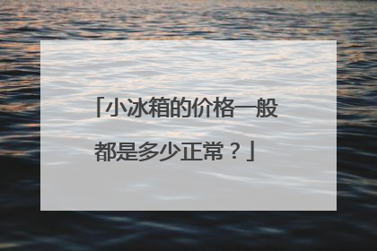 小冰箱的价格一般都是多少正常？