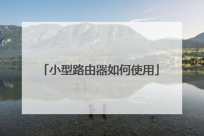 小型路由器如何使用