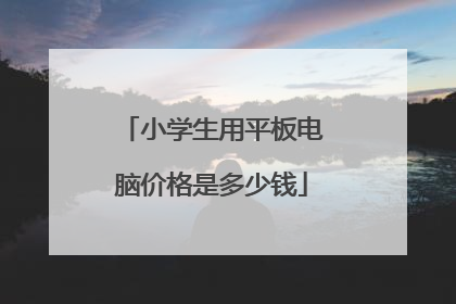 小学生用平板电脑价格是多少钱