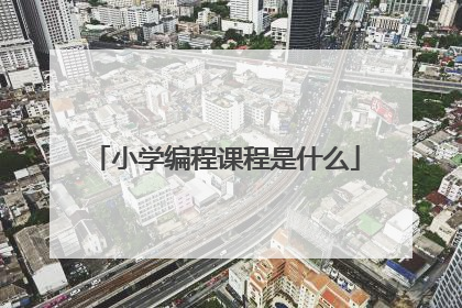小学编程课程是什么