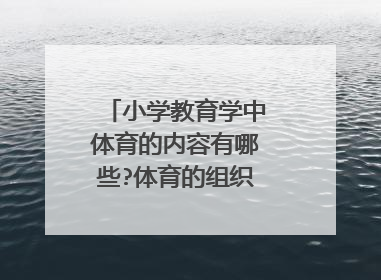 小学教育学中体育的内容有哪些?体育的组织形式是什么?