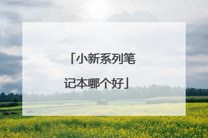 小新系列笔记本哪个好