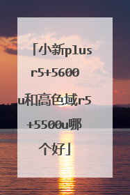 小新plusr5+5600u和高色域r5+5500u哪个好