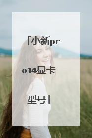 小新pro14显卡型号