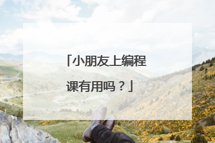 小朋友上编程课有用吗?