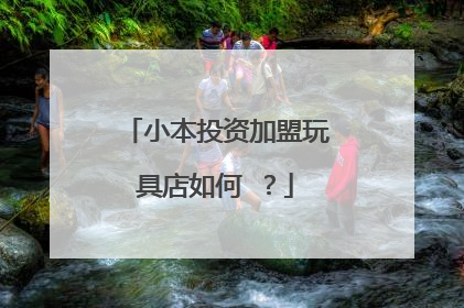 小本投资加盟玩具店如何 ?