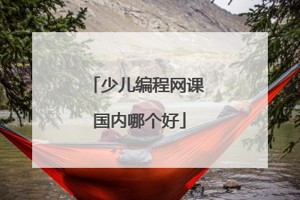 少儿编程网课国内哪个好