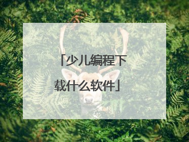 少儿编程下载什么软件