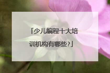 少儿编程十大培训机构有哪些?